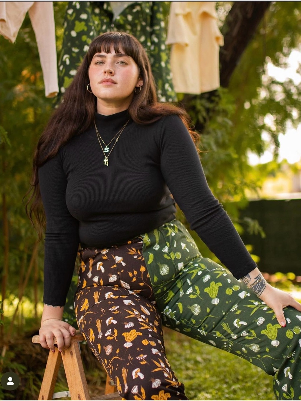 Big Bud Press Two-Tone Mushroom Print “Cookbook” Work Pants